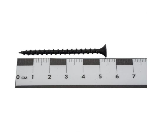 Черный саморез по дереву GSMETZ 3.5x55 мм, фосфатированный, 1 кг, 333 шт., ph2 1003555-1 – изображение 2