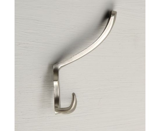 Мебельный крючок ТУНДРА KM301SN, трёхрожковый, цвет матовый никель 1866163 – изображение 2