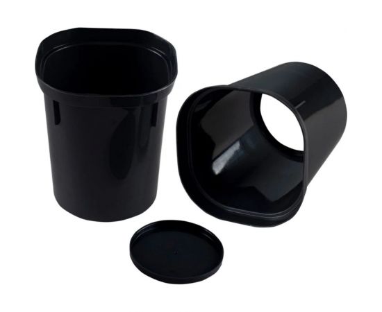 Набор горшков для выращивания рассады INGREEN Smart Solution с поддоном, 6x400мл, черный 35006035ЧР – изображение 4