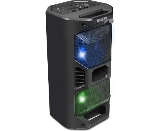 Портативная колонка SVEN АС PS-600 черная, 50 Вт, TWS, Bluetooth, FM, USB, microSD, LED-дисплей, 4000 мА*ч SV-018443 – изображение 5