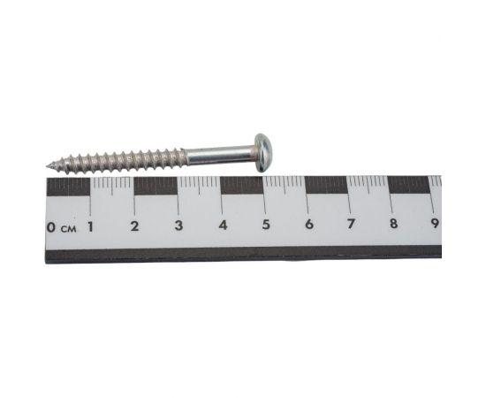 Набор VIPкрепеж белый дюбель 8х45 + шуруп 5х50 п/гол. оцинк. 30/30 шт 31504 VIP – изображение 3