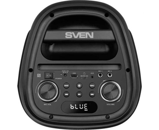 Портативная колонка SVEN АС PS-800 черная, 100 Вт, TWS, Bluetooth, FM, USB, microSD, LED-дисплей, 4400 мА*ч SV-021511 – изображение 5