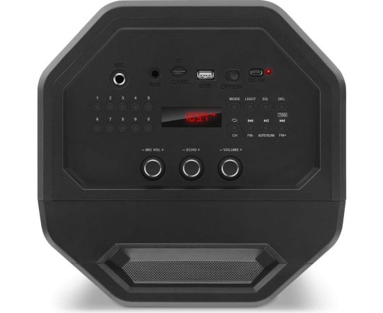 Портативная колонка SVEN АС PS-600 черная, 50 Вт, TWS, Bluetooth, FM, USB, microSD, LED-дисплей, 4000 мА*ч SV-018443 – изображение 2