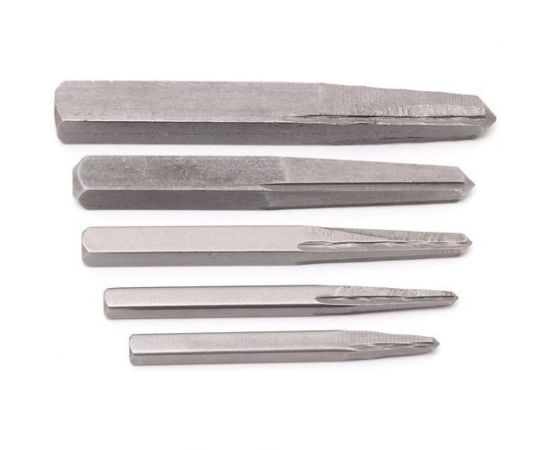 Набор экстракторов для выкручивания заломаных болтов и шпилек, 5 предметов ROCKFORCE RF-905U1 