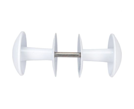 Дверная ручка Литейщик-Плюс РДК-110 белая 6502 