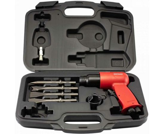 Пневмозубило Rotake 150мм, с комплектом насадок RT-3501RK 