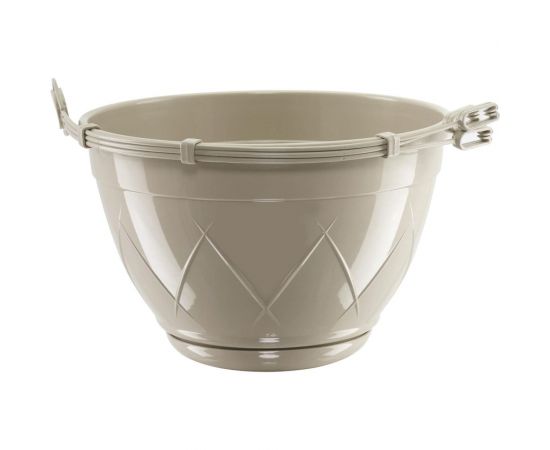 Горшок SANTINO Лилия подвесная 1.5 л, 17х10 см, песочный 049174 