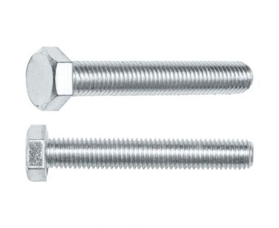Шестигранный болт STARFIX М5x12 мм, цинк, класс прочности 5.8, DIN 933, 25 шт. SMZ1-12465-25 