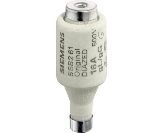 Плавкая вставка Siemens DIAZED Защита кабелей и линий 500В GL, Типоразмер DII, E27, 2A 5SB211 