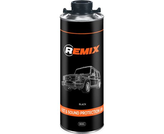 Антикоррозионное покрытие REMIX RUST & SOUND PROTECTION UBS 0,8 кг, черный RM171301 