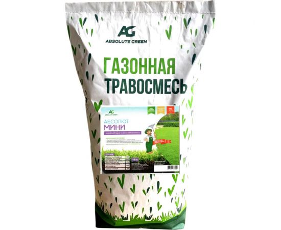 Газонная травосмесь ABSOLUTE GREEN Абсолют Мини 10 кг 00000000348 