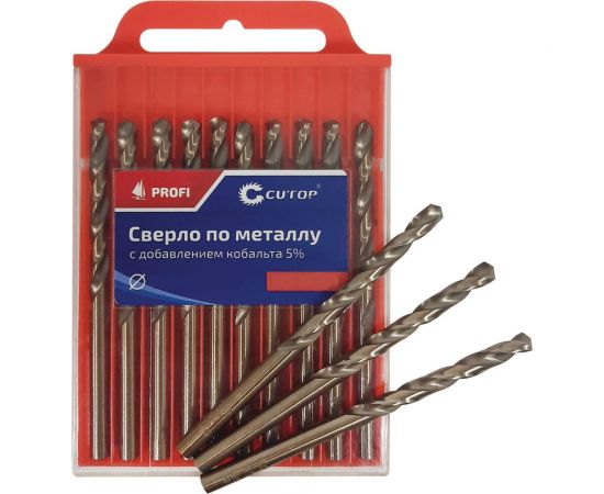 Сверло по металлу с кобальтом (10 шт; 4.1х43х75 мм) CUTOP 48-41-10 