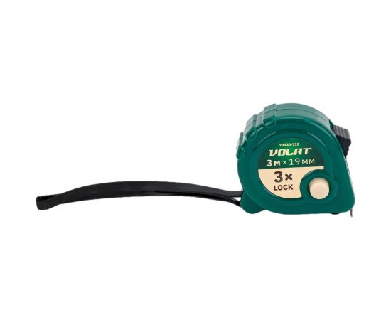 Рулетка ВОЛАТ 3 м, 19 мм, пластмассовый корпус 20030-319 