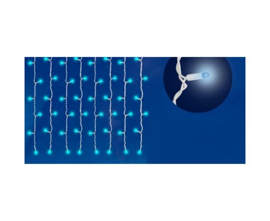 Светодиодный занавес Uniel ULD-C2030-240/TWK BLUE IP67 с эффектом мерцания, 3х2м UL-00001358 