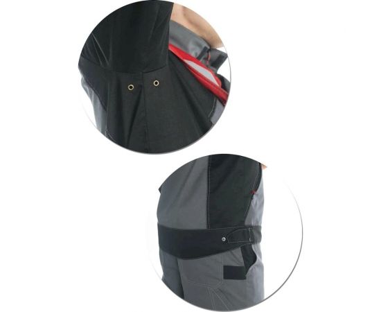 Костюм Эксперт Спецодежда Памир 1, серый/черный/красный, р. 52-54, рост 182-188 6446000053600 – изображение 13