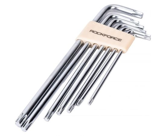 Набор TORX экстрадлинных ключей ROCKFORCE Т10-Т40 7пр. RF-5071XL – изображение 3