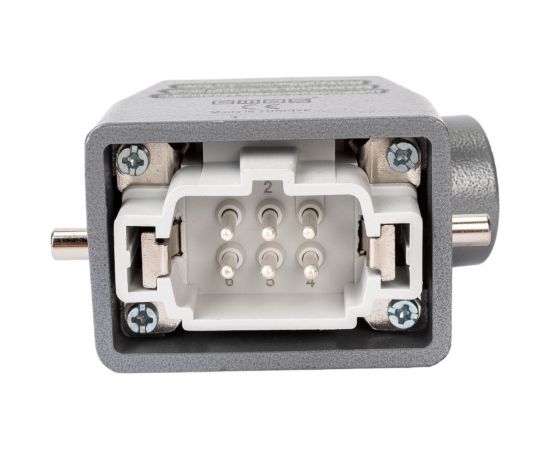 Вилка Emas 6 полюсов, 16А боковой ввод EBM06FU10 – изображение 3