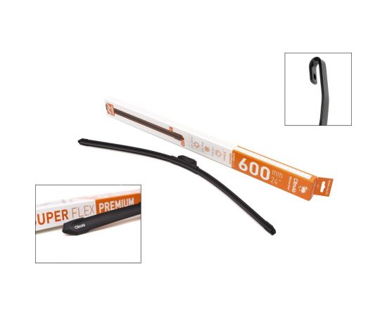 Щетка стеклоочистителя всесезонная бескаркасная SUPER FLEX PREMIUM 24"/600 мм Climair CC600 – изображение 2