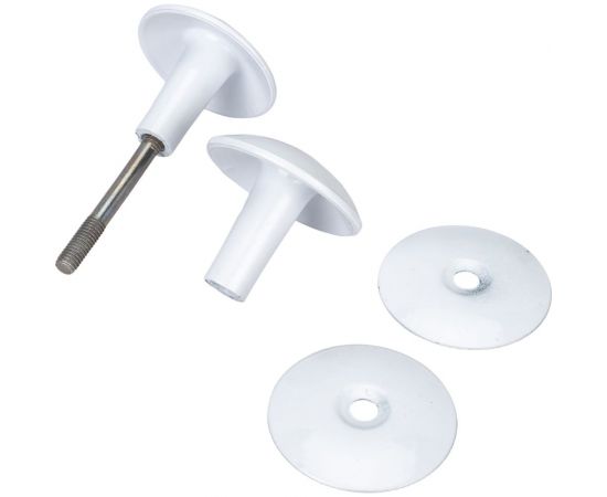 Дверная ручка Литейщик-Плюс РДК-110 белая 6502 – изображение 3