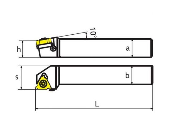Резец резьбовой наружный/державка SWR2525M16 SANT 4603312182097 – изображение 2