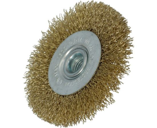 Щетка дисковая латунная 80х20 мм, M14 FASTER TOOLS 3516 – изображение 2