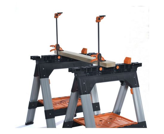 Козлы многофункциональные 2 шт +2 струбцины Pony Jorgensen 60400 – изображение 11