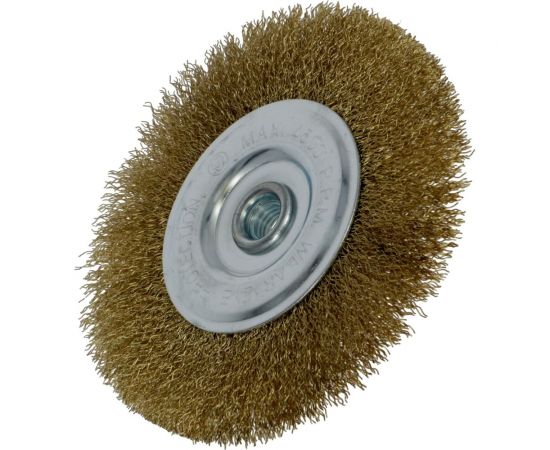 Щетка дисковая латунная 80х20 мм, M14 FASTER TOOLS 3516 – изображение 5