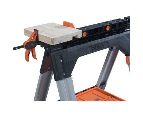 Козлы многофункциональные 2 шт +2 струбцины Pony Jorgensen 60400 – изображение 9