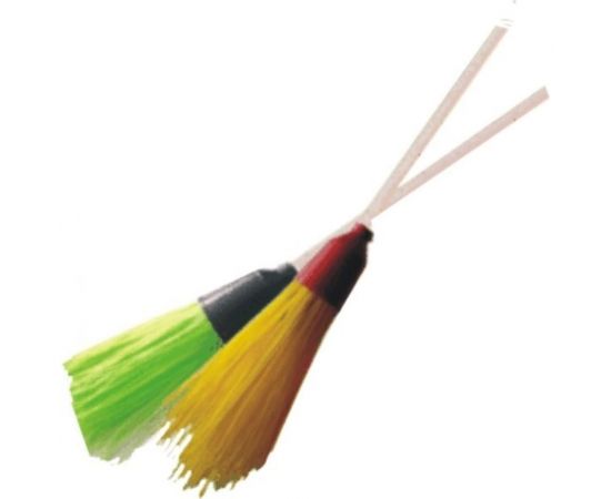 Пластмассовая круглая метла Репка с деревянным черенком 6010 