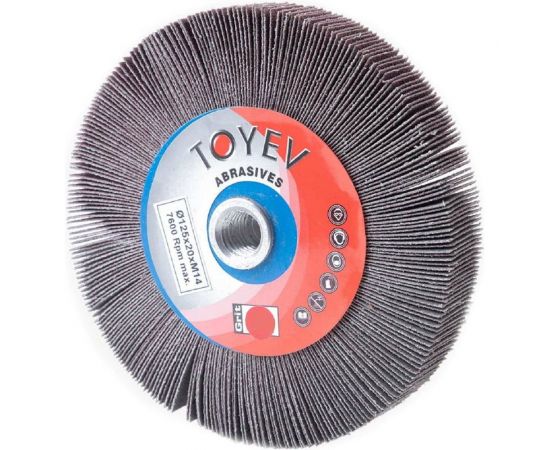 Круг лепестковый торцевой AMZ (125x20 мм; M14; P120) Toyev 004989 