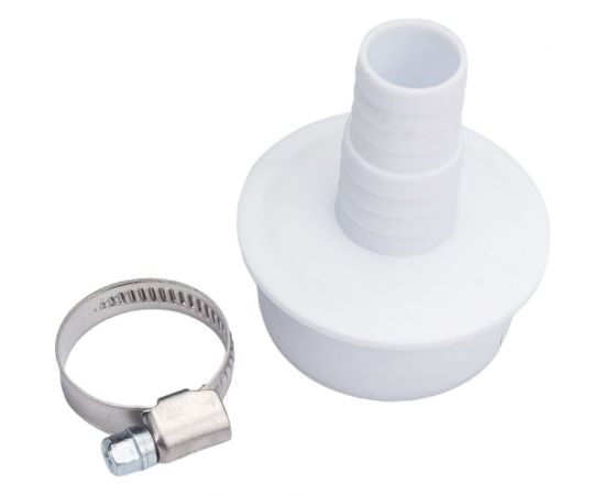 Набор переходник для подключения сливного шланга стиральной машины Супримпласт D50, с червячным хомутом 16x25 4WG_50_1626_2 