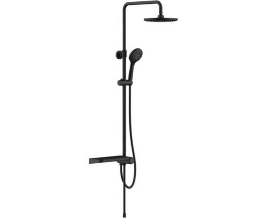 Душевой гарнитур IDDIS Ray с верхней лейкой, черный матовый RAYMS3Fi76 