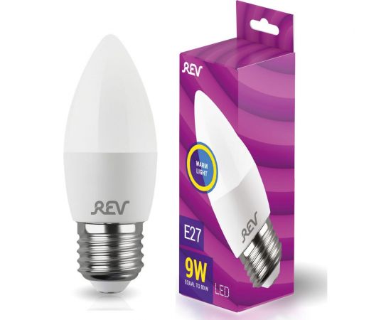 Светодиодная лампа REV C37 Е27 9W, 2700K, 32412 6 