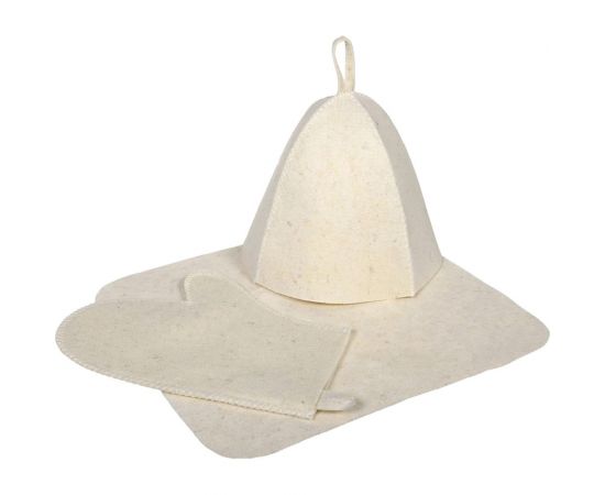 Набор из трех предметов Hot Pot Шапка, коврик, рукавица, войлок 42013 