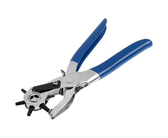 Просекатель дырокол для кожи и картона ТУНДРА 2-2.5-3-3.5-4-4.5 мм, 225 мм 7085380 