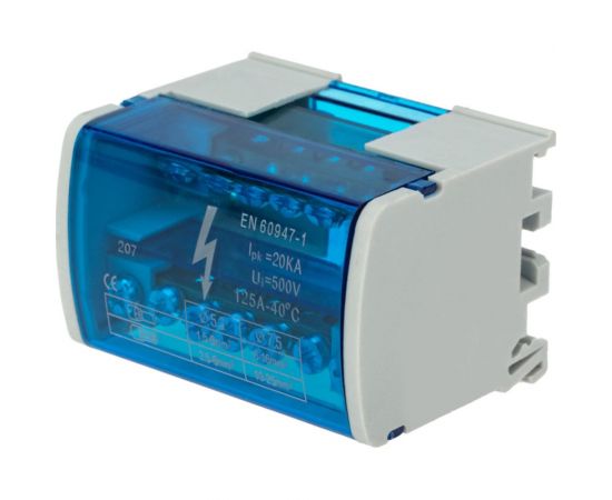 Шина на DIN-рейку в корпусе кросс-модуль REXANT 2x7 11-2302-7 