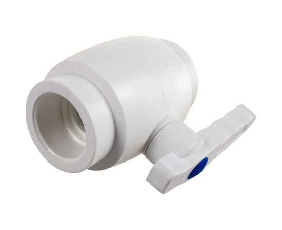 Полнопроходной шаровой кран PRO AQUA PP-R белый d-40 мм PA40014 