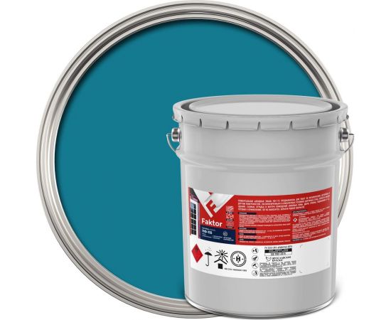 Универсальная эмаль ПФ-115 ЯРОСЛАВСКИЕ КРАСКИ FAKTOR голубая, барабан 20 кг 214714 