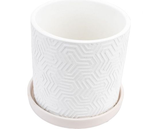 Горшок ООО КОМПОЗИТ Тринити белый цилиндр №2. КБ-Ц2-249-03 – изображение 3