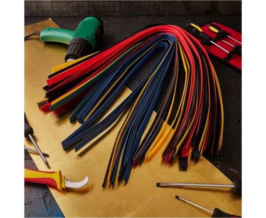 Набор термоусадочной трубки REXANT 10.0/5.0 мм, 1м, 5 цветов, 50 шт. 29-0160 – изображение 6