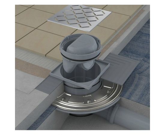 Душевой трап Ravak SN501 105х105/50, из нержавеющей стали X01435 – изображение 2