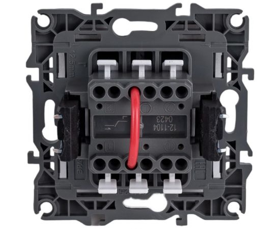 Двойной выключатель ЭРА 12-1104-12 10АХ-250В, IP20, 12, графит Б0019287 – изображение 4