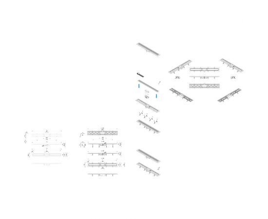 Душевой лоток STYRON с решеткой из нержавеющей стали ""HARMONY"" 50 см, хром STY-H-50 – изображение 2