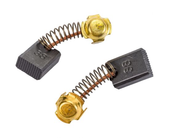 Комплект угольных щеток для электроинструмента Hitachi (пружина, пятак-уши), 7x13x17 мм, 2 шт COFRA SDH-34639 – изображение 4