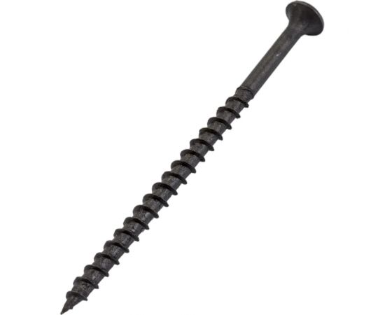 Черный саморез по дереву GSMETZ 4,2x75 мм, фосфатированный, 10 кг, 1960 шт., ph2 1004275 – изображение 2