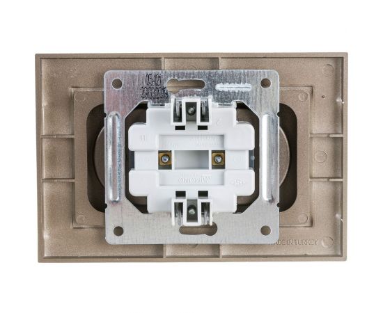 2-я розетка MONO ELECTRIC Despina, без земли, бронза 102-232305-121 – изображение 3