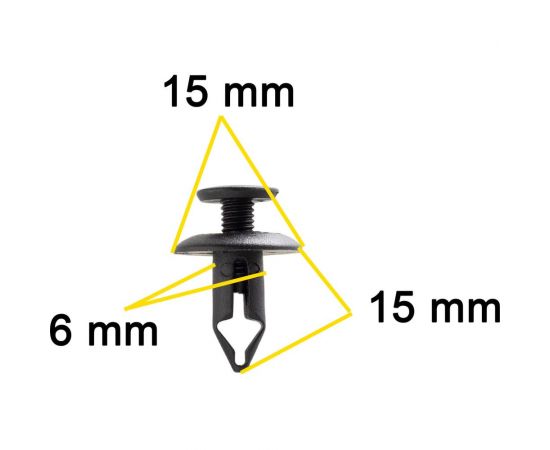 Автокрепеж для Mitsubishi 10 шт 155306071, MB344728 КрепАвто 0318 – изображение 6