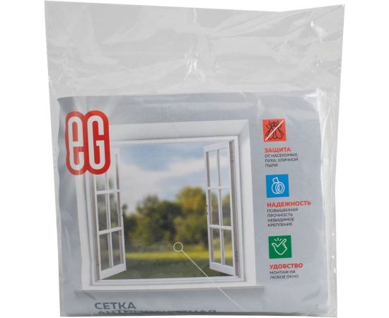 Антимоскитная сетка EG ЕГ белая окно – изображение 3