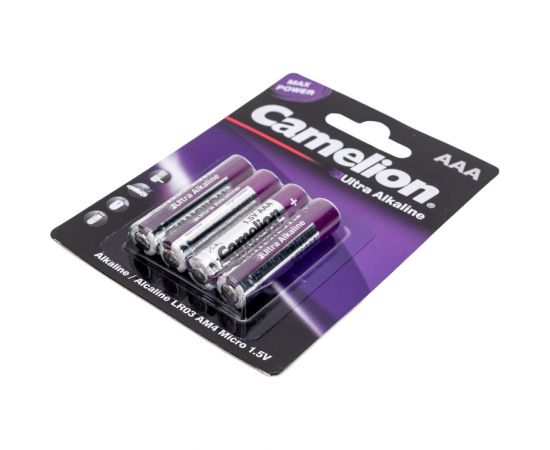 Батарейка Camelion Ultra BL-4 LR03 (LR03-BP4UT, 1.5В) 14985 – изображение 3