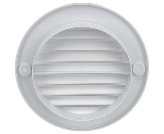 Решетка вентиляционная с фланцем, круглая, неразъемная, наклонные жалюзи A10RK 130 мм РемоКолор 52-0-130 – изображение 2
